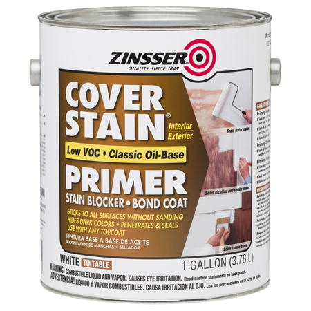 ZINSSER 1 Gal White Cover-Stain Oil-Based Stain Block Primer (SCAQMD) 271448